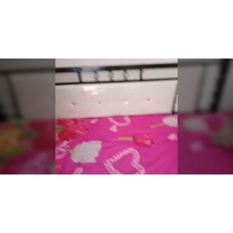 ranjang kasur besi + kasur inoac