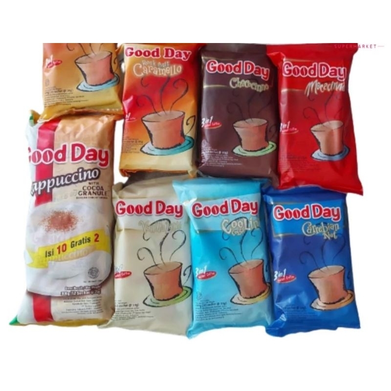 

Good Day Kopi Instant Isi 10 Sachet bag Pack all varian( 10 x 20 gr)