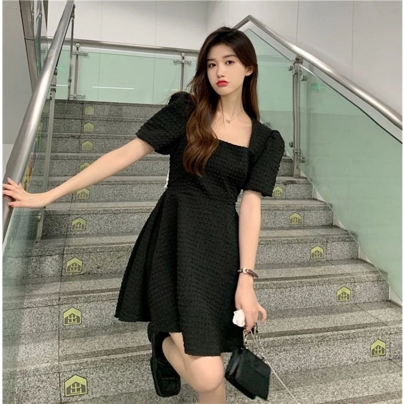 Dress Korea Style / Dres tali belakang/ Dres Korea Cyra