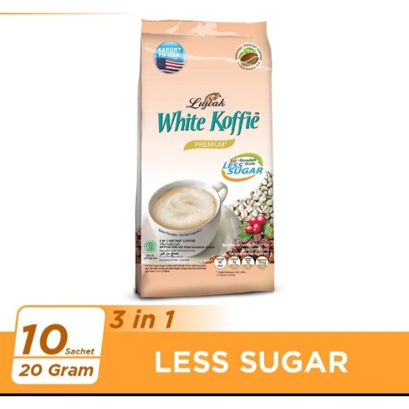 

LUWAK WHITE KOFFIE 20g x 10pcs