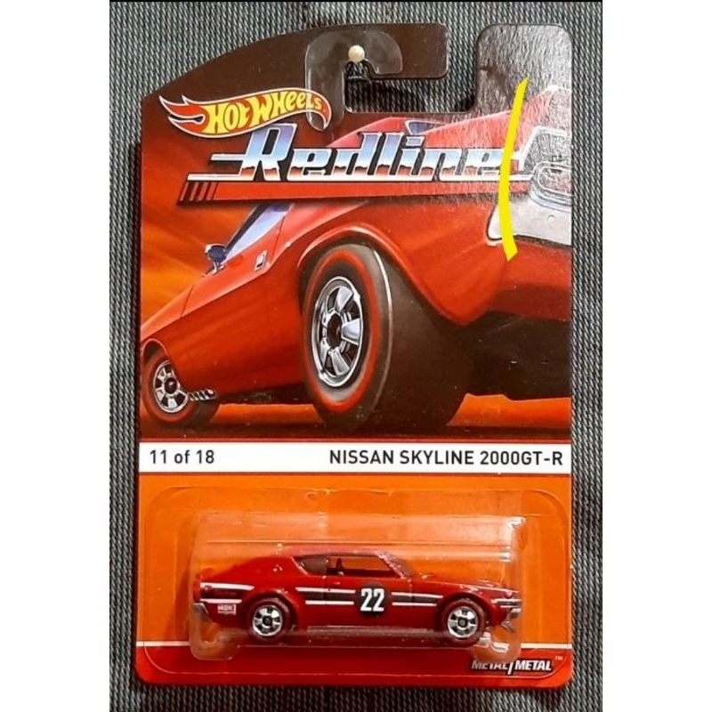 hot wheels nissan skyline 2000 gtr redline