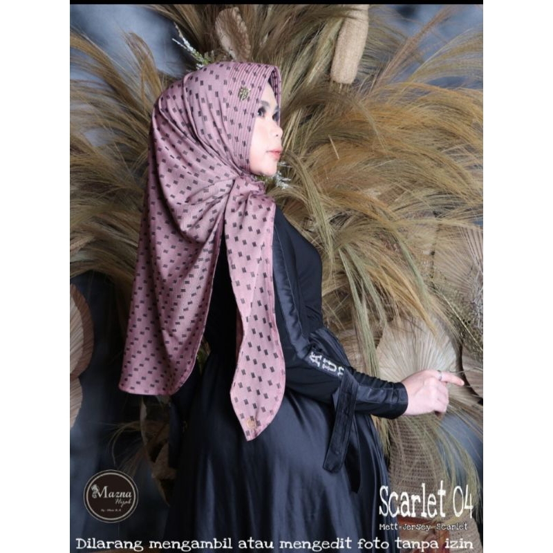 PASMINA INSTAN PET "SCARLET 04" ORI MAZNA HIJAB