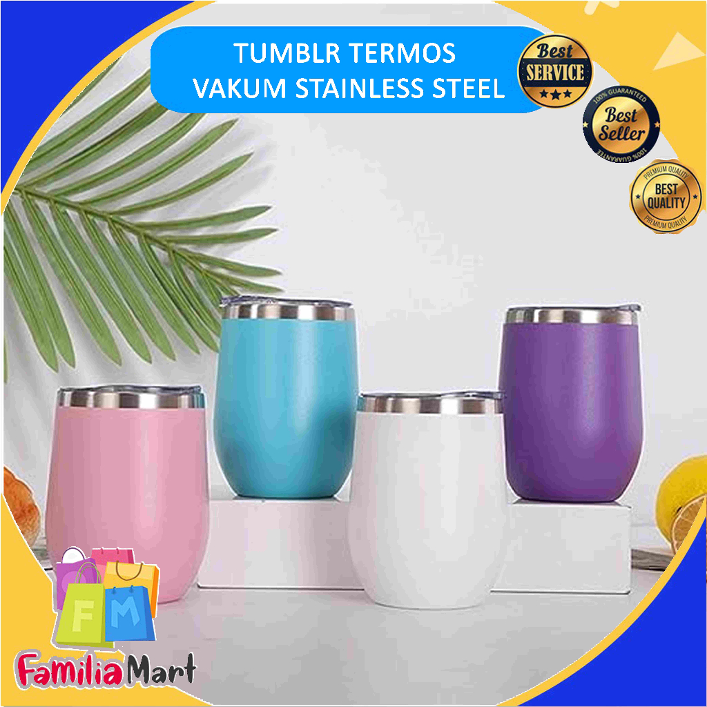 Tumbler Gelas Cangkir Mug Kopi Stainless Steel Double Wall Anti Panas / Mug Telur / Mug Egg tumbler