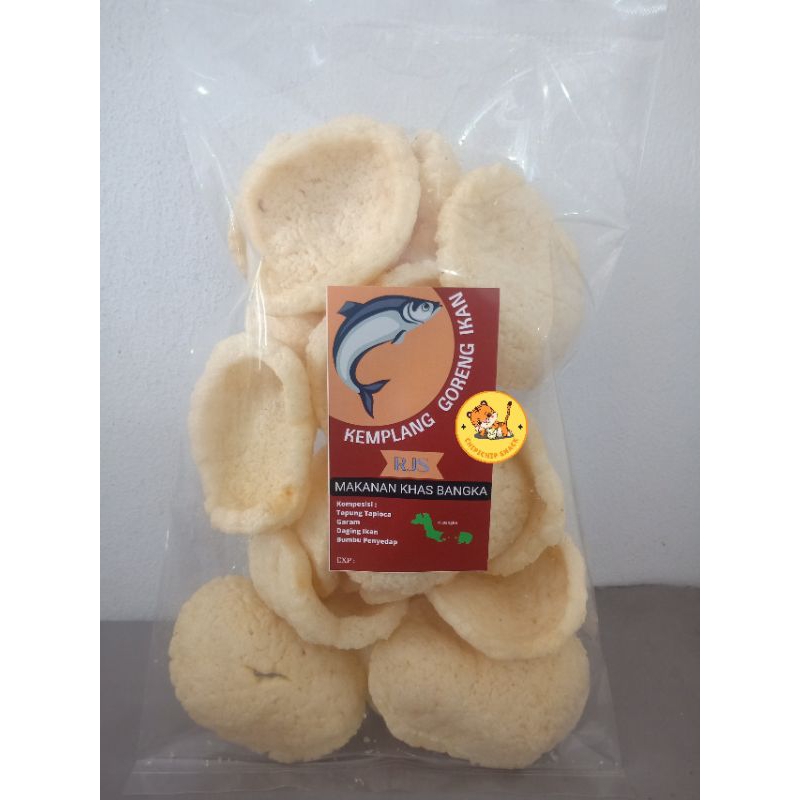 

Kemplang Goreng Ikan Cap RJS Asli Bangka / Kerupuk Goreng Bangka Ikan / Kemplang Goreng Ikan Bangka