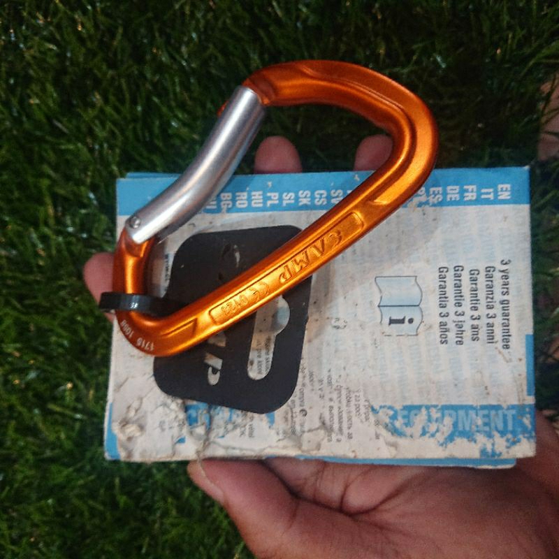CAMP CARRABINER snap Italy delta alumunium flying fox rope descender karmantel ascender rope or