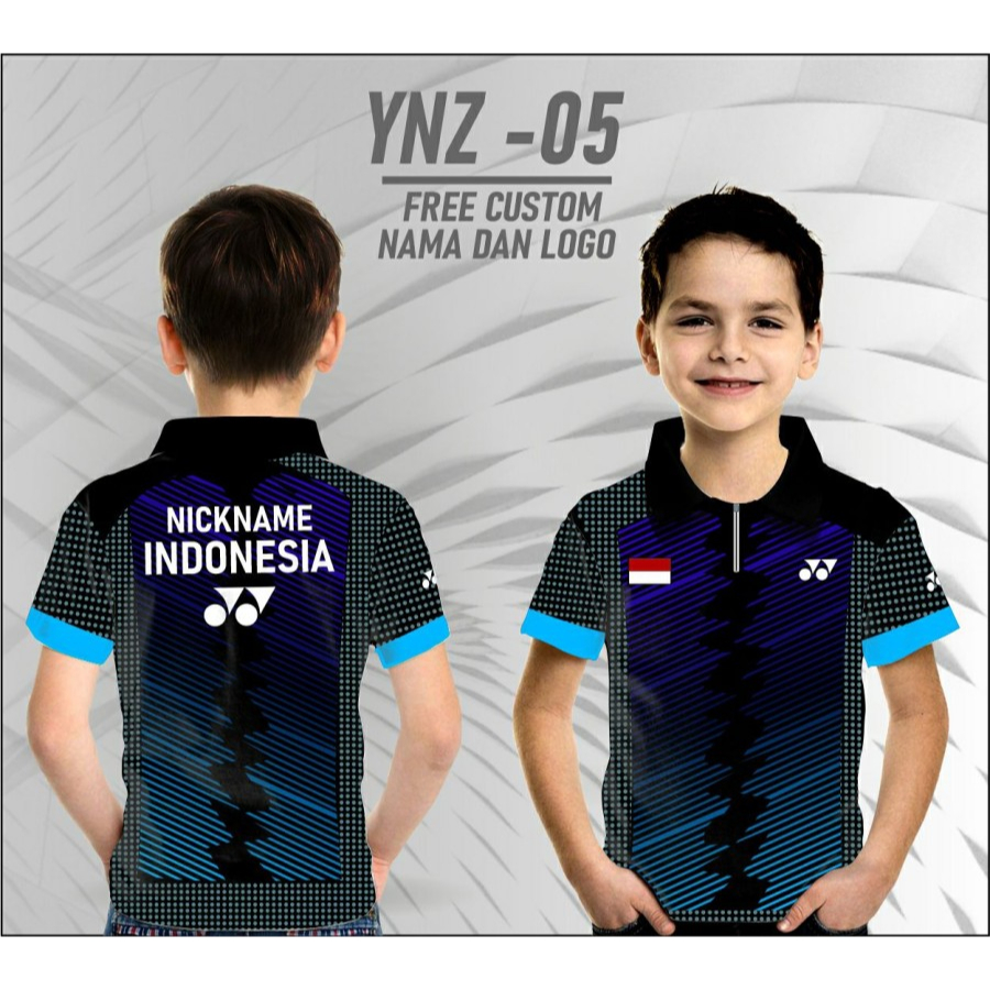 Jersey polo anak baju badminton kaos yonex bulutangkis