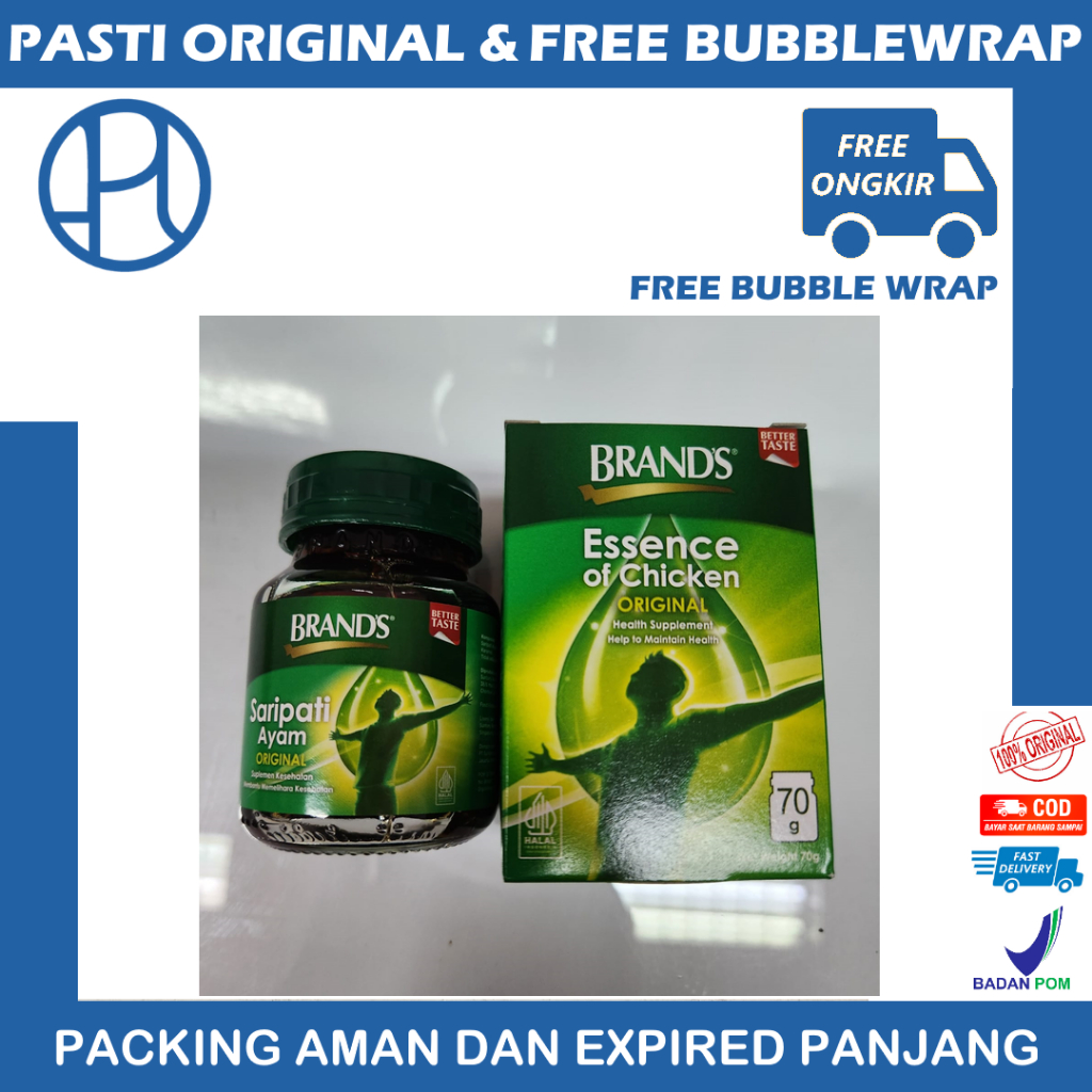 

BRANDS ESSENCE OF CHICKEN ORIGINAL 70g 1 Botol SARIPATI AYAM