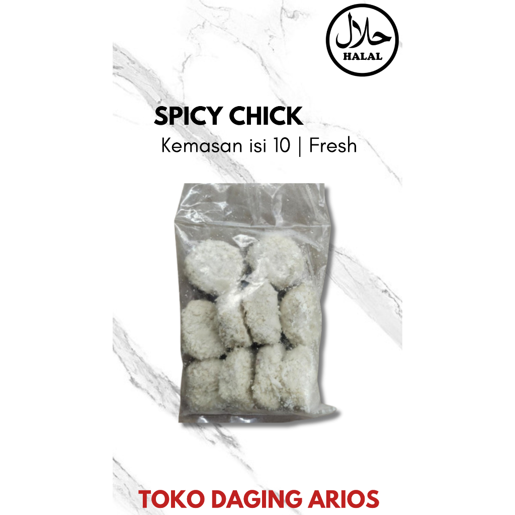 

Spicy Chicken isi 10pcs Cemilan Frozen Siap Saji