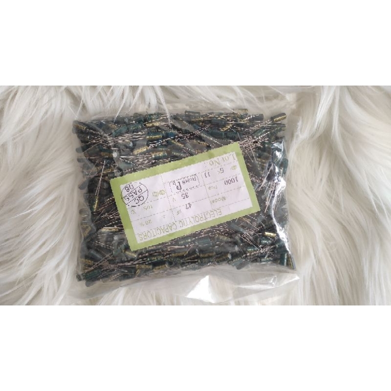 per 1000 pcs elco capasitor 47uf 35v  elko kapasitor 47 uf 35 volt