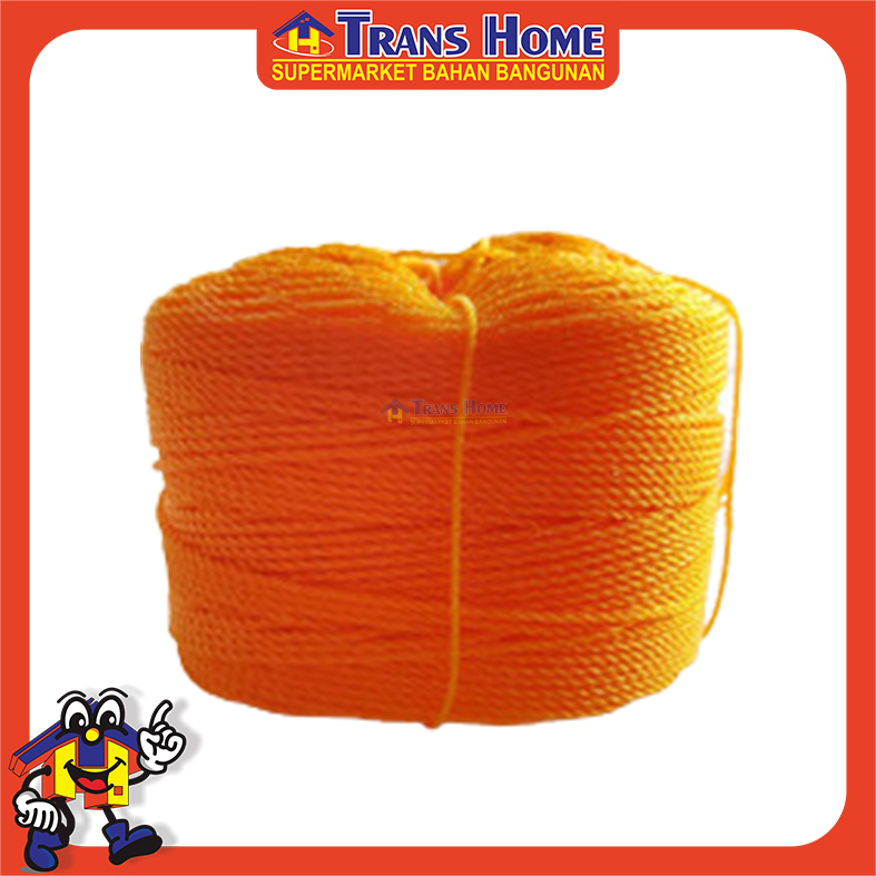 Tali Tampar / Tali Tambang Pe Trilliun 10Mm X 200Mt Orange (TRILLIUN)