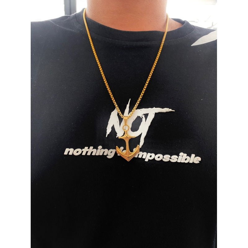 Kalung Pria Keren- Kalung Pria Vintage Jangkar Gold