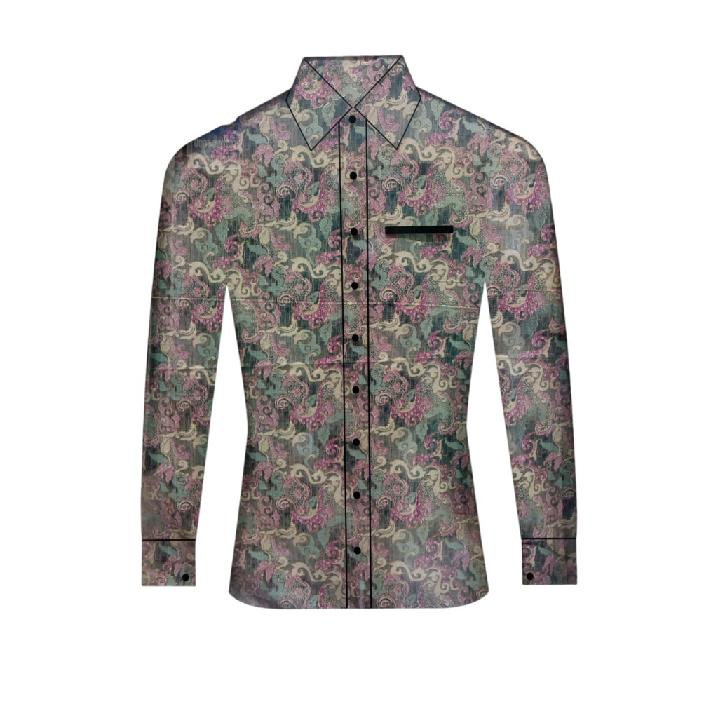 Kain Batik Semi Sutra Premium Halus Motif Elegan - Bahan Batik Semi Silk Lembut untuk Dress Kebaya K