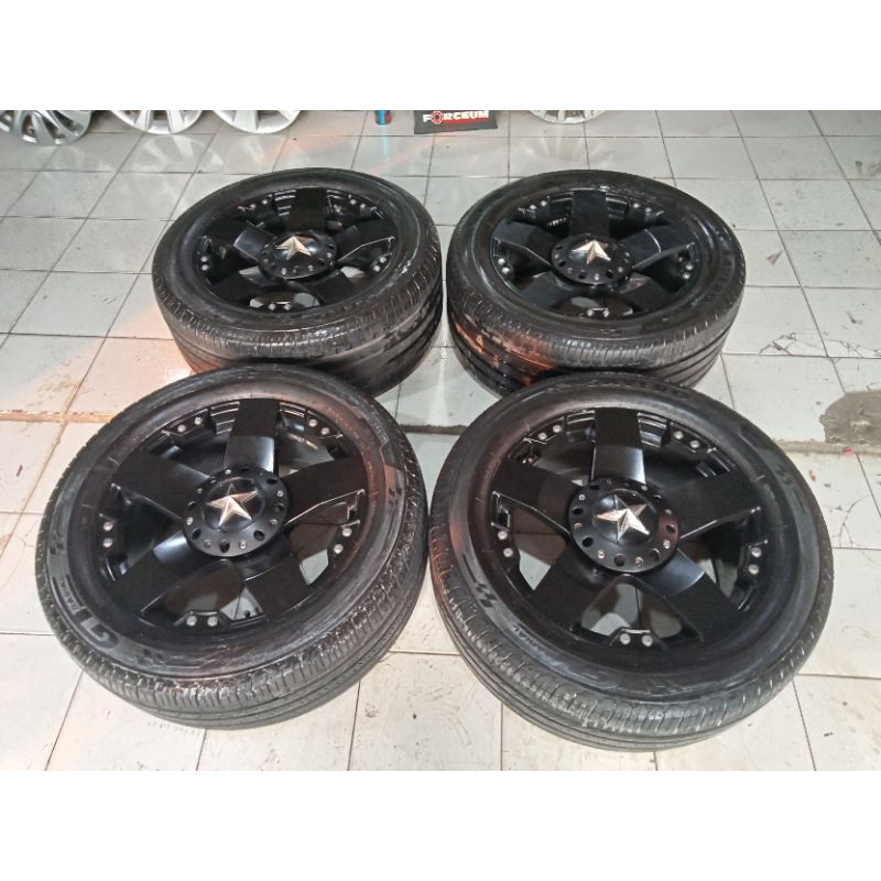 velg bekas Rasta R20+ban 285 50 20 lebar 9 et 25 pcd 6x139