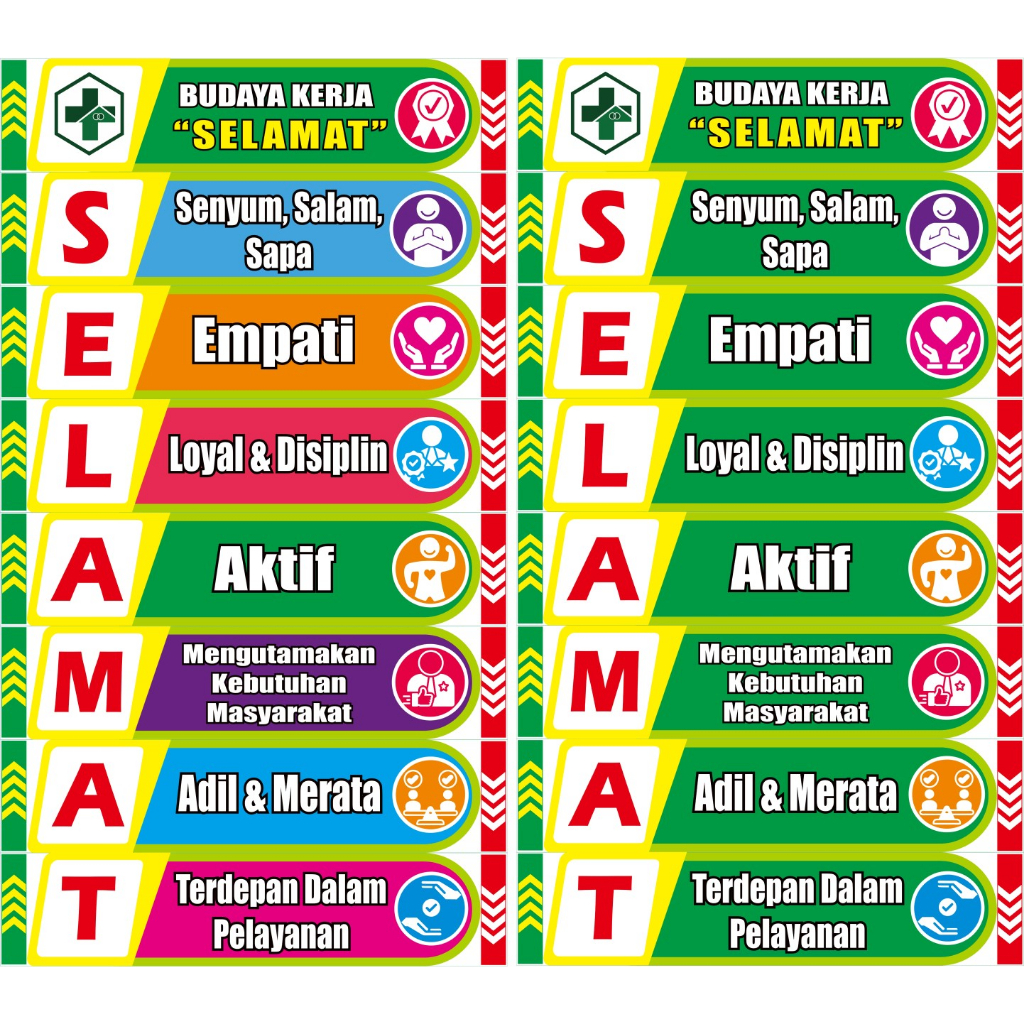 STIKER Akreditasi Puskesmas Budaya Kerja