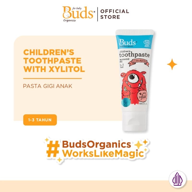 Buds Organics Toothpaste 1-3 year