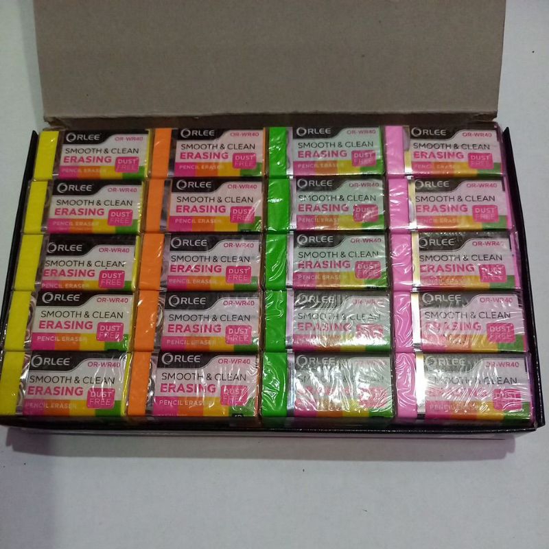 

stip penghapus voxy 1pack isi 40 pcs warna