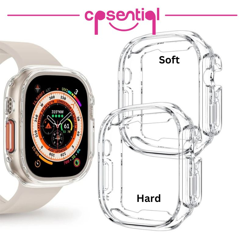 PROMO COD Clear Protector Watch Cover Soft Case FULL FRAME iWatch 38mm 40mm 41mm 42mm 44mm 45mm | Bumper Untuk Smartwatch Apple Series 6 SE 8 7 5 4 3 2 1 | Cover Jam Premium