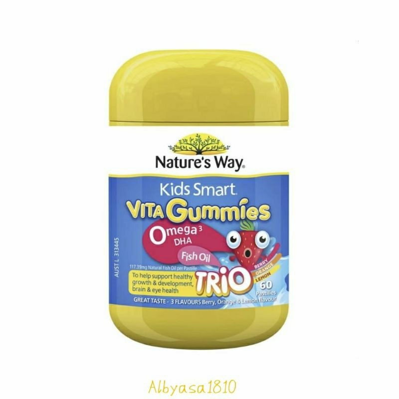 Multivitamin Anak Nature's way vita gummies omega fish oil