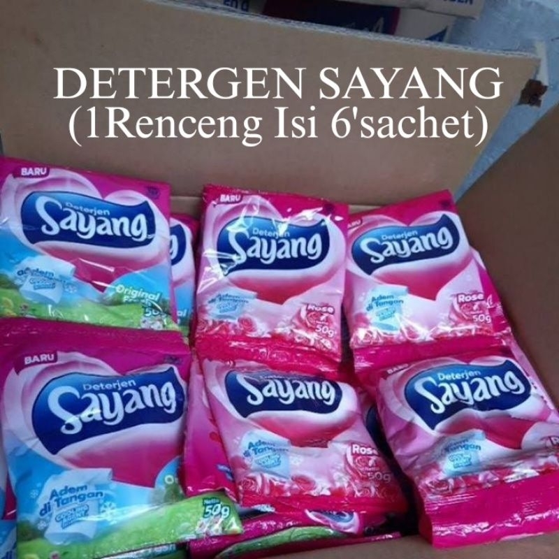 DETERGEN SAYANG 1Renceng isi 6 Pcs