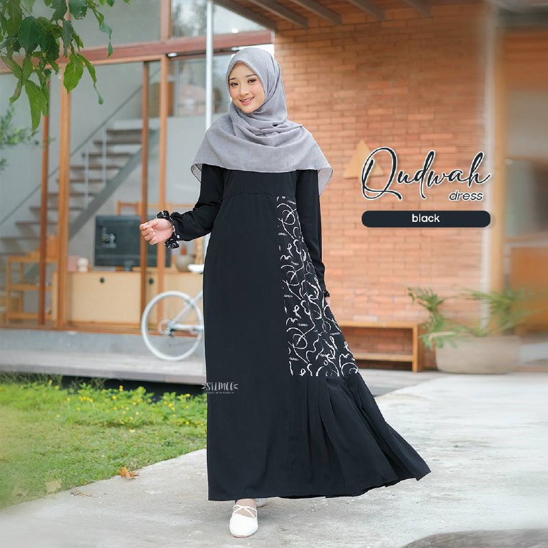 Qudwah Dress Gamis Motif by Shuvaye