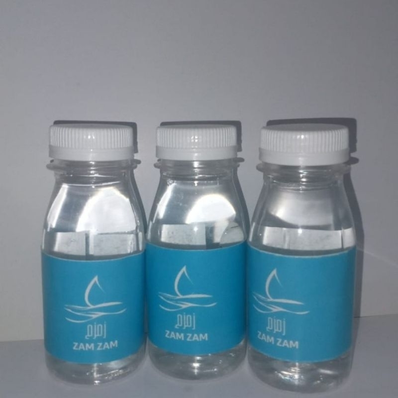 

air zam zam barcode kemasan 80ml original makkah jaminan 100% asli