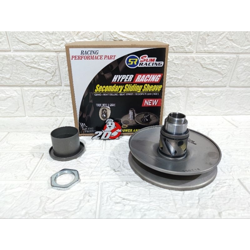 secondary sliding sheave shave pulley belakang sum racing genio beat scoopy new led 2021 KOJ