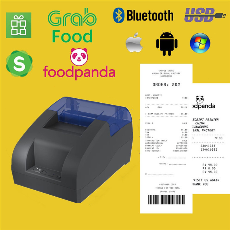 GOOJPRT  Thermal Printer 58D Digit-up 58D printer Bluetooth Themal Kasir Printer 58mm