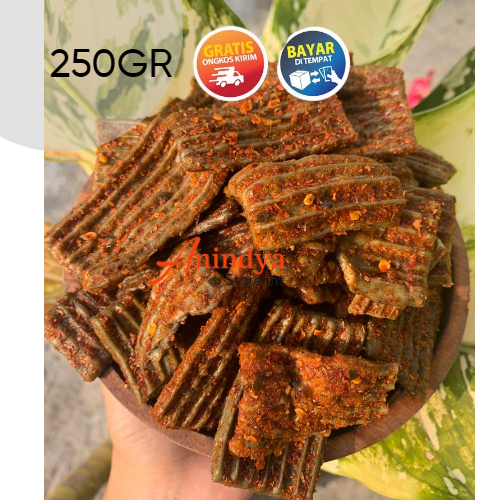 

KERUPUK JENGKOL PREMIUM PEDAS DAUN JERUK 250 GRAM