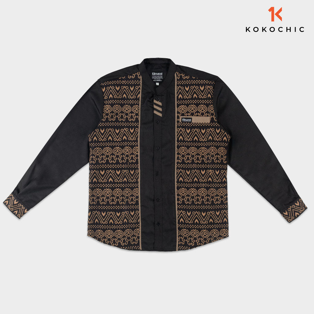 KEMEJA KOKO PRIA BAHAN KATUN TOYOBO PREMIUM / BAJU KOKO / BAJU MUSLIM PRIA / KOKO HITAM / KOKO TOYOB