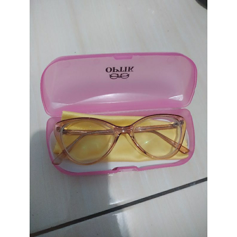 Kacamata Cat Eye Wanita Photocromic Minus 6