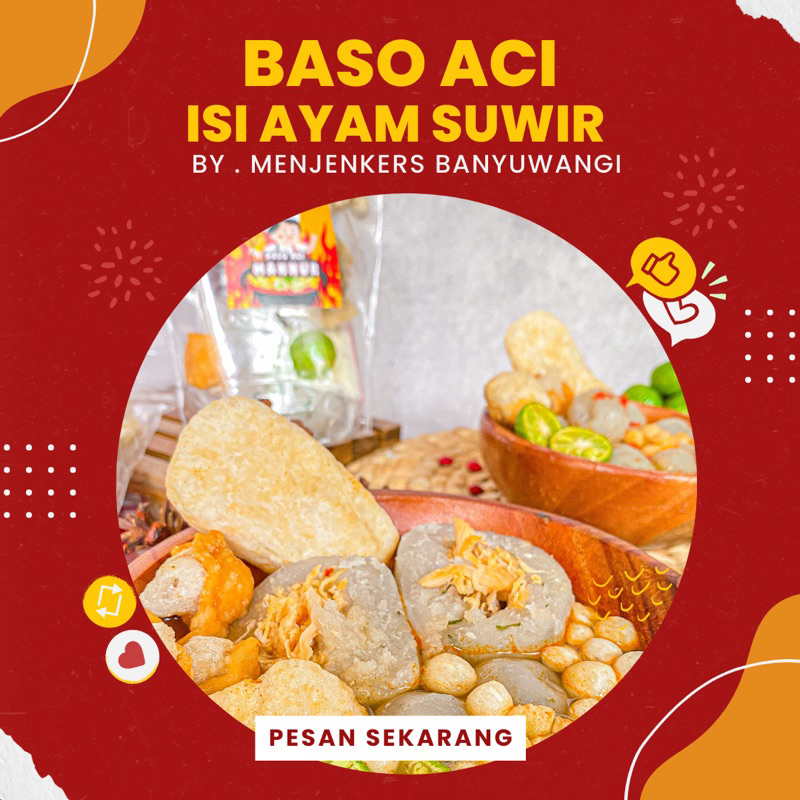 

Baso Aci Isi Ayam Suwir Full Toping By.Basoacimannur