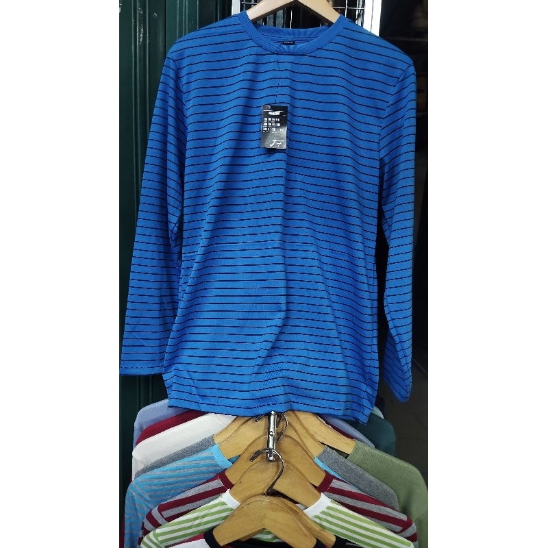 Promo Kaos Salur Lengan Panjang Kaos Belang belang