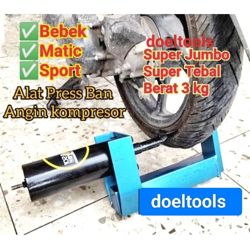 Alat Press Pres Ban Motor NMAX PCX VIXION NINJA Tubles dan Non Tubles Alat Penjeblos Ban Tenaga Angi