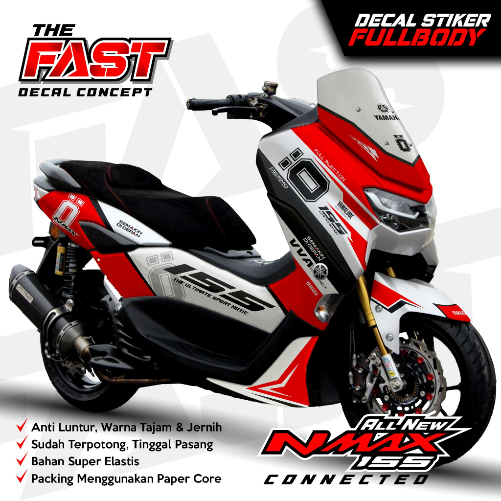 BISA COD Decal Sticker Yamaha Nmax 155 New Fullbody Ohlins Racing Decal stiker nmax new / stiker nma