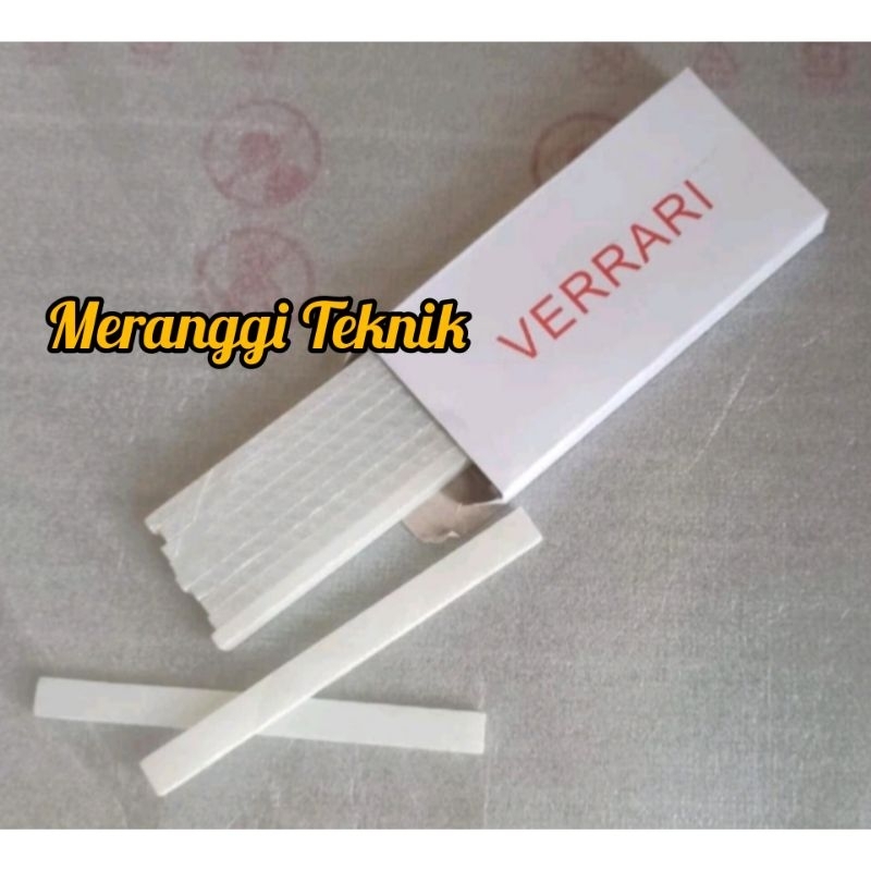 

id1884 Kapur besi putih verrari plat stone pensil tulis besi