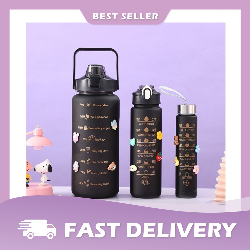 BOTOL BERANAK 3 IN 1 VIRAL BOTOL GRADASI BERANAK HEMAT MURAH GRADASI 2 WARNA