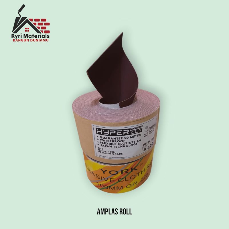 Amplas Roll / Amplas 50 meter / Kertas Amplas / Kertas pasir / Amplas Roll Murah / Cloth roll