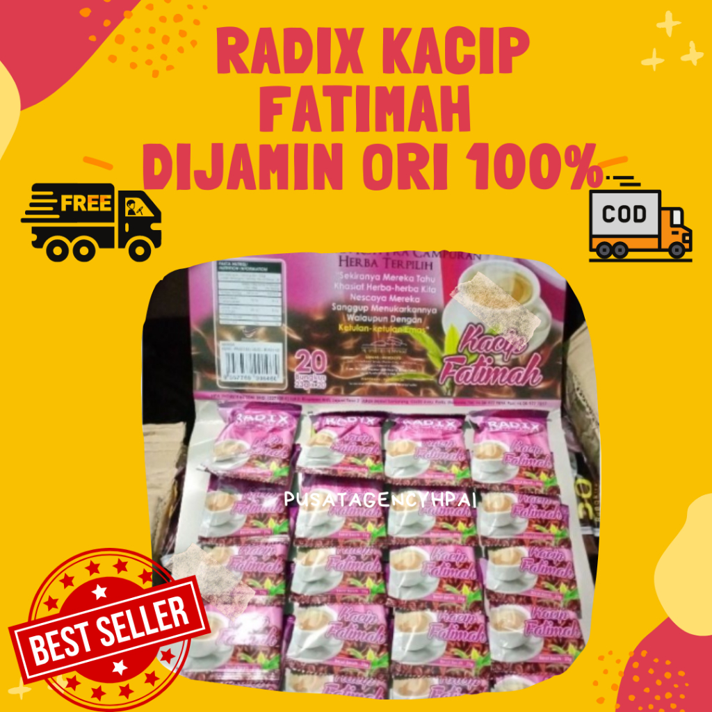 

RADIX KACIP FATIMAH ORI MALAYSIA 20 SACHET | MINUMAN KEWANITAAN | MELANCARKAN PROSES PERSALINAN | MENGENCANGKAN OTOT VAGINA