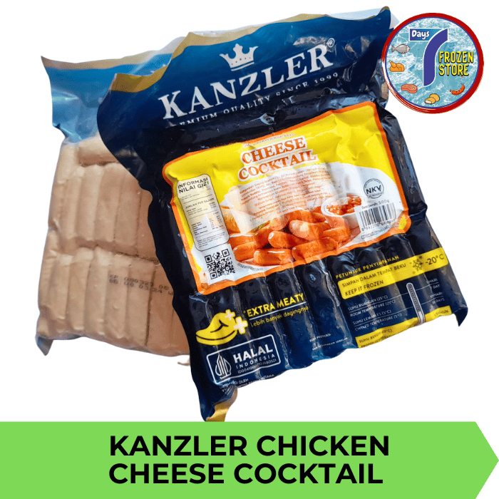 

Kanzler Chicken Cheese Cocktail Sausage | Sosis Ayam Cocktail Keju