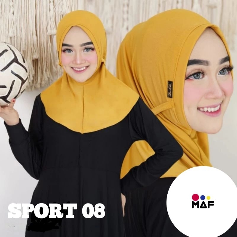 Shalihastore Sport 08 - Jilbab Hijab Non Pet Sport Tali Kerudung Sport Non Pet