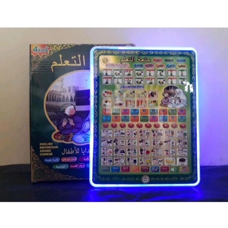 Playpad mainan anak 4 bahasa mainan edukasi bahasa arab