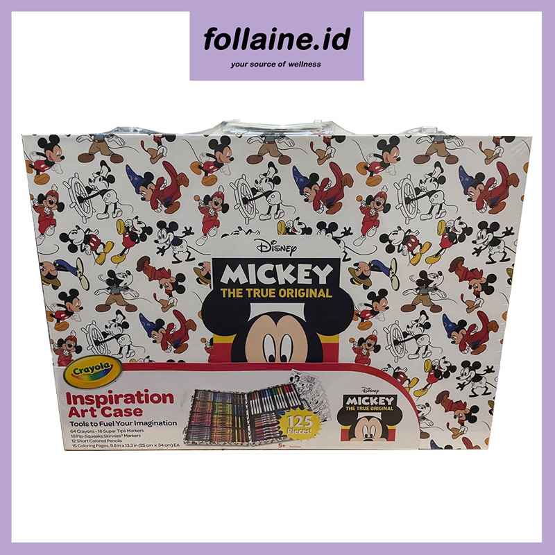 

Crayola Inspiration Art Case - Frozen II Mickey Mouse Baby Shark | Set Pewarna Krayon Spidol Pensil Warna