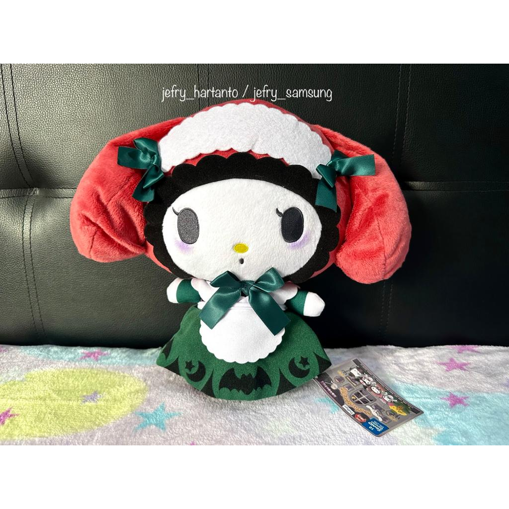 Boneka My Melody Spooky Halloween Night BIG Plush Original Sanrio Jepang RARE Gothic Lolita French M