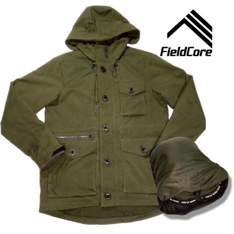 Jaket Utility Outdoor FIELDCORE Jaket Packable Jaket Multi Pocket Jaket Tactical Army