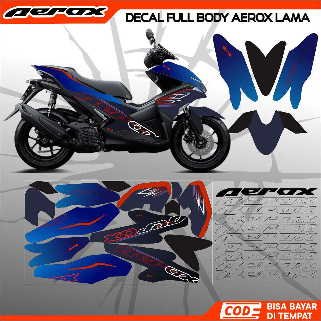 CYBER CITY DECAL FULL BODY AEROX LAMA MOTIF CYBER CITY