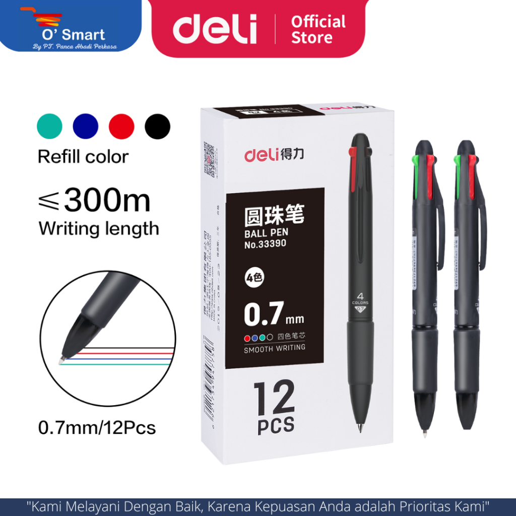 

PENA 4 WARNA DELI 33390