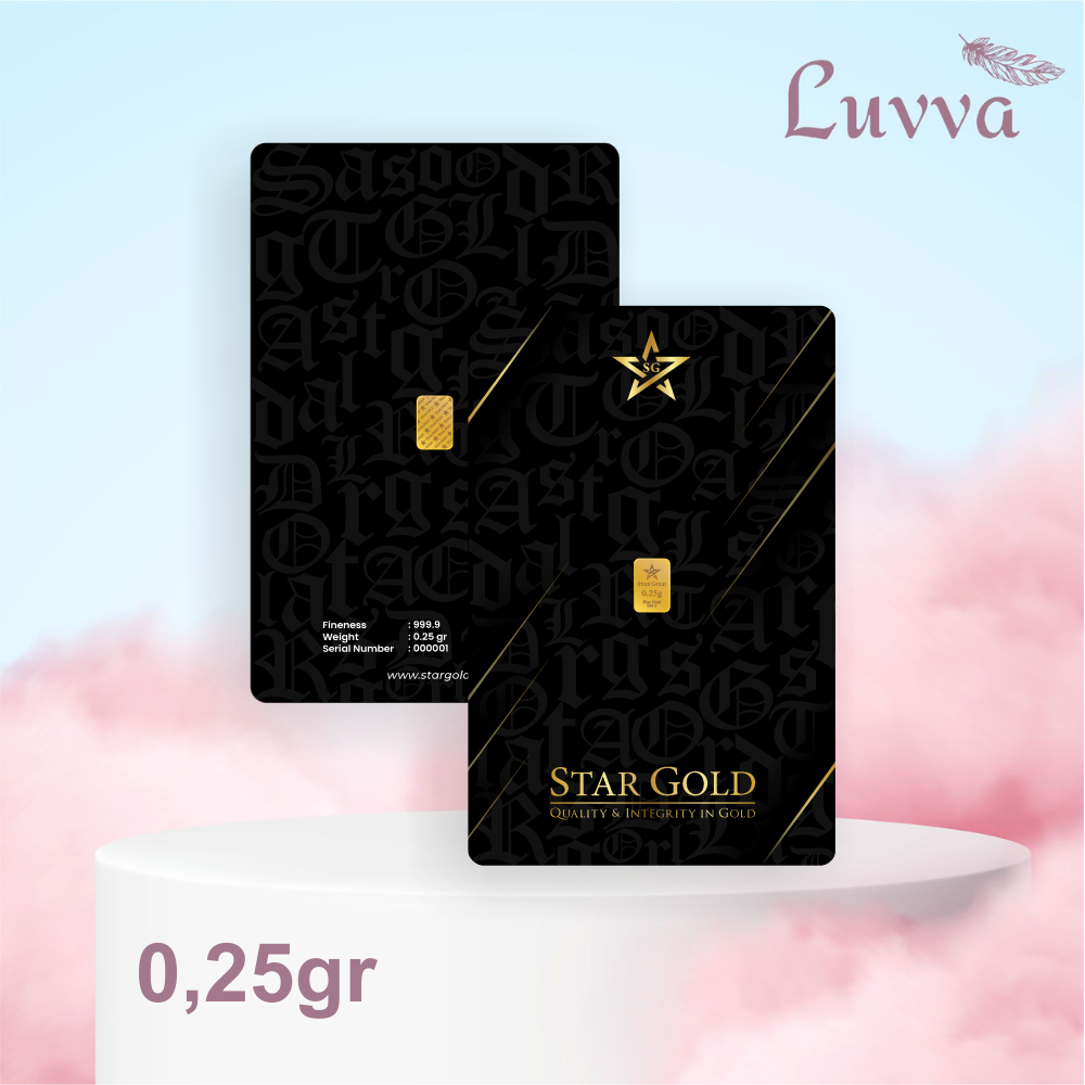 Logam Mulia Micro Gold Star Gold 0.25gr