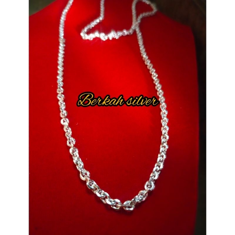 Kalung medan perak murni besar jumbo dewasa (kode 41)