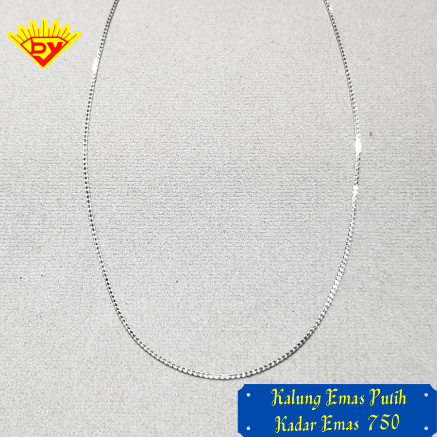 Kalung Emas Putih 266 Kadar Emas 750