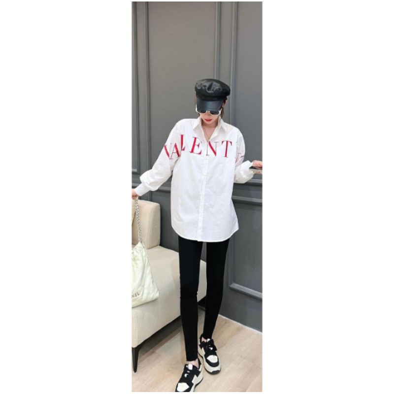 KEMEJA PUTIH OVERSIZE IMPORT BANGKOK PREMIUM KORE KPOP STYLE TERJANGKAU